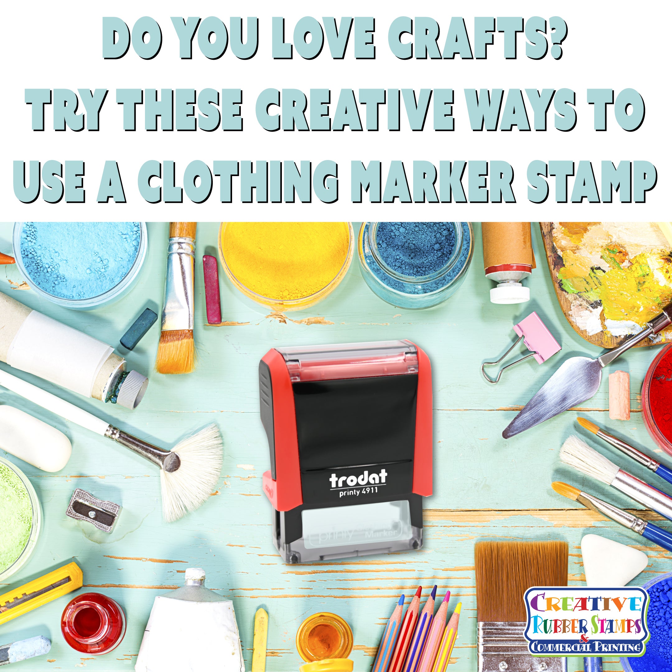 Do You Love Crafts? Try These Creative Ways to Use a Clothing Marker S –  Creative Rubber Stamps