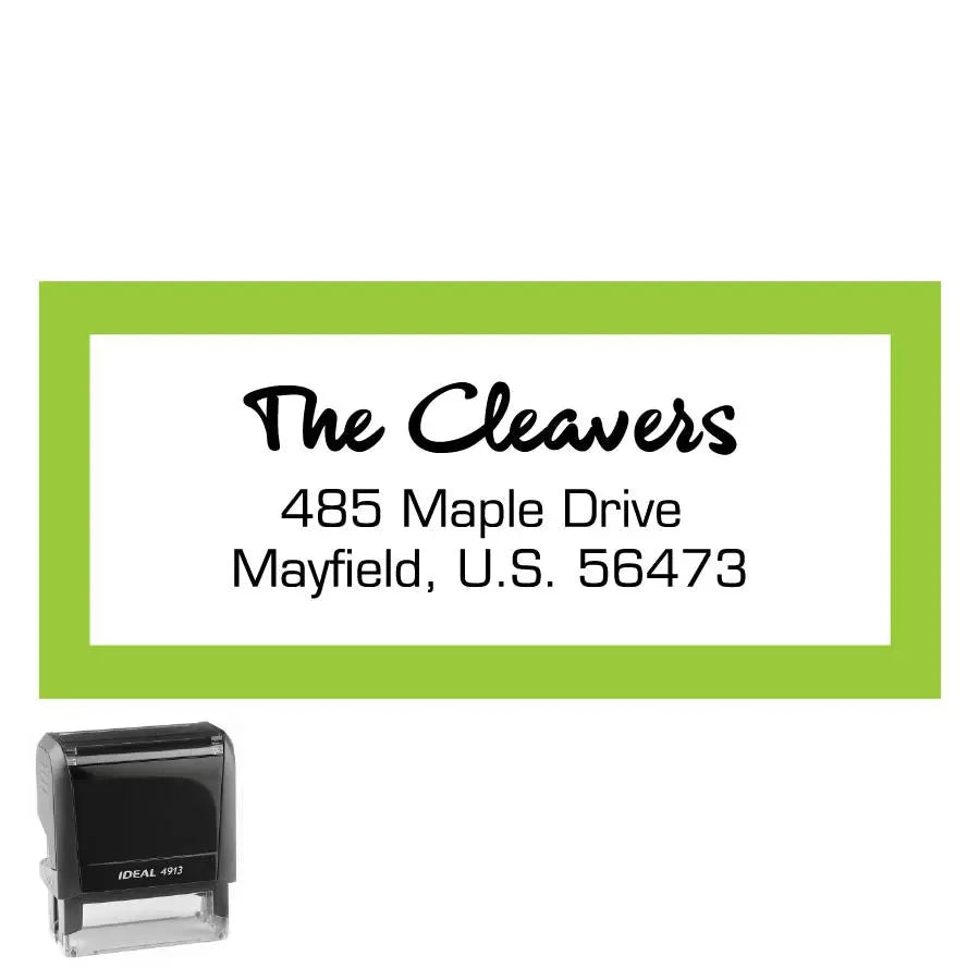 Personalized Rectangle Address Self-Inking Stamp
