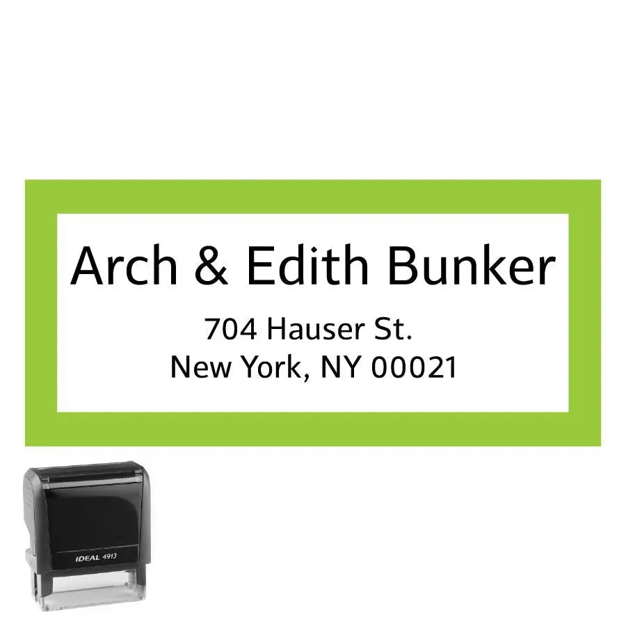 Personalized Rectangle Address Self-Inking Stamp