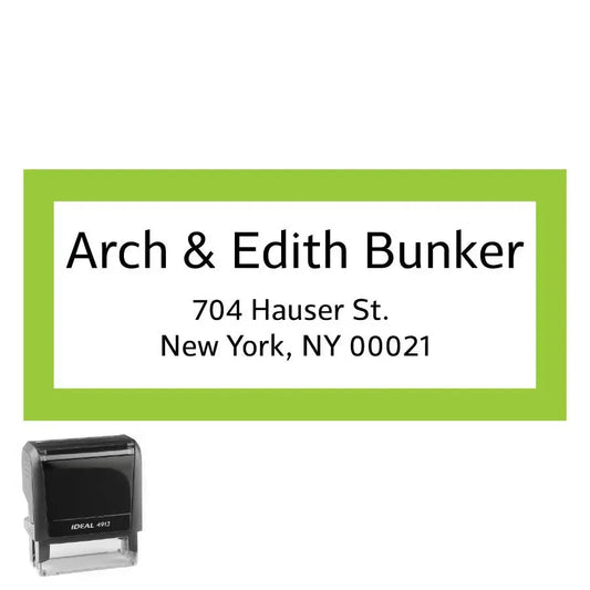 Personalized Rectangle Address Self-Inking Stamp