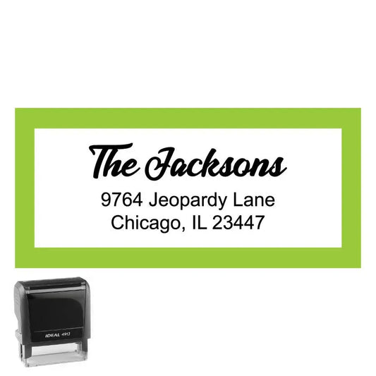 Personalized Rectangle Address Self-Inking Stamp