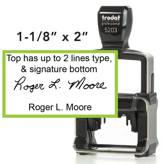 Custom Signature Self inking Stamp