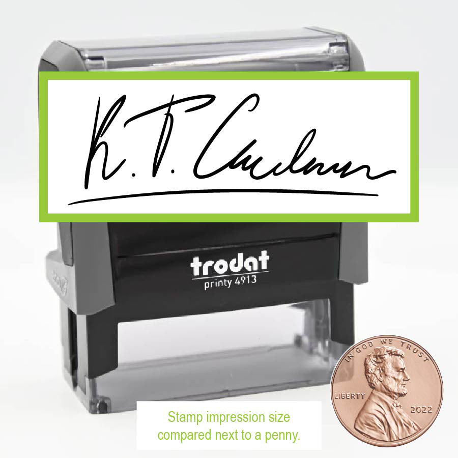 Medium Custom Signature Self inking Stamp Trodat 4913