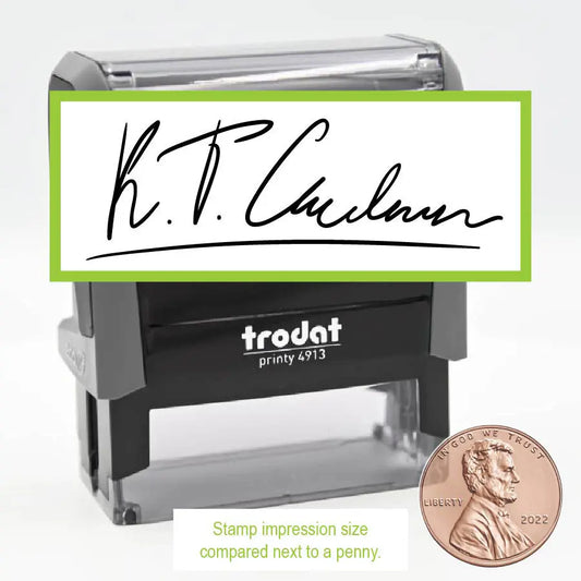 Medium Custom Signature Self inking Stamp Trodat 4913