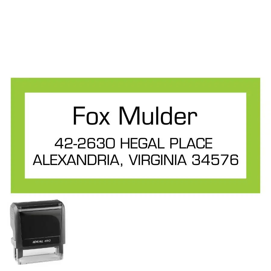 Personalized Rectangle Address Self-Inking Stamp