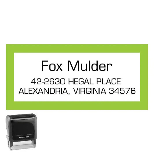 Personalized Rectangle Address Self-Inking Stamp