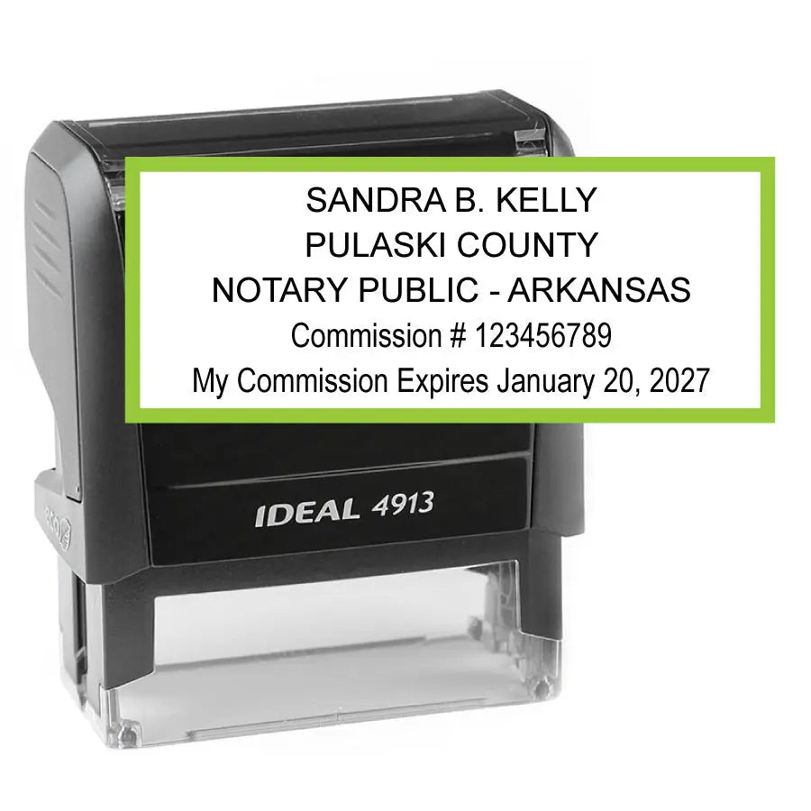Arkansas Notary Public Rubber Stamp