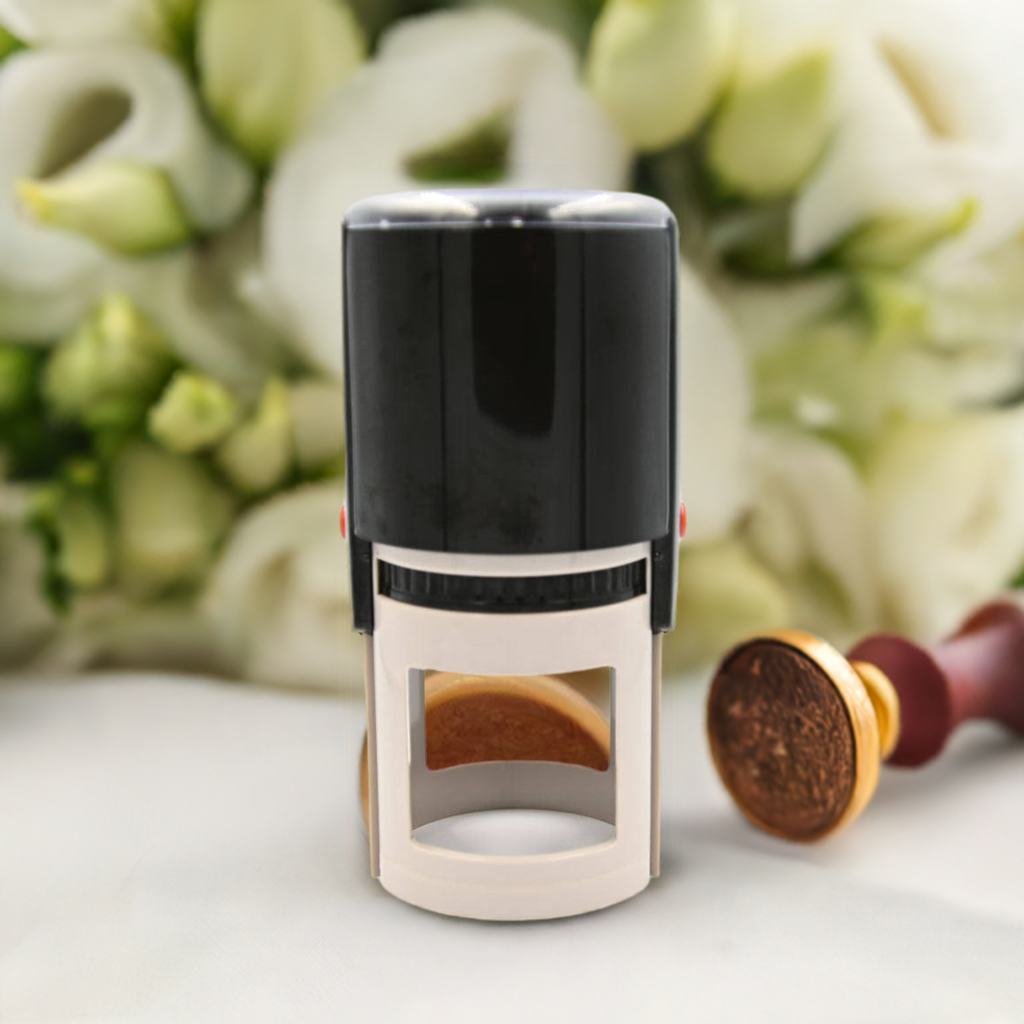 Personalized Round Self-Inking Address Stamp