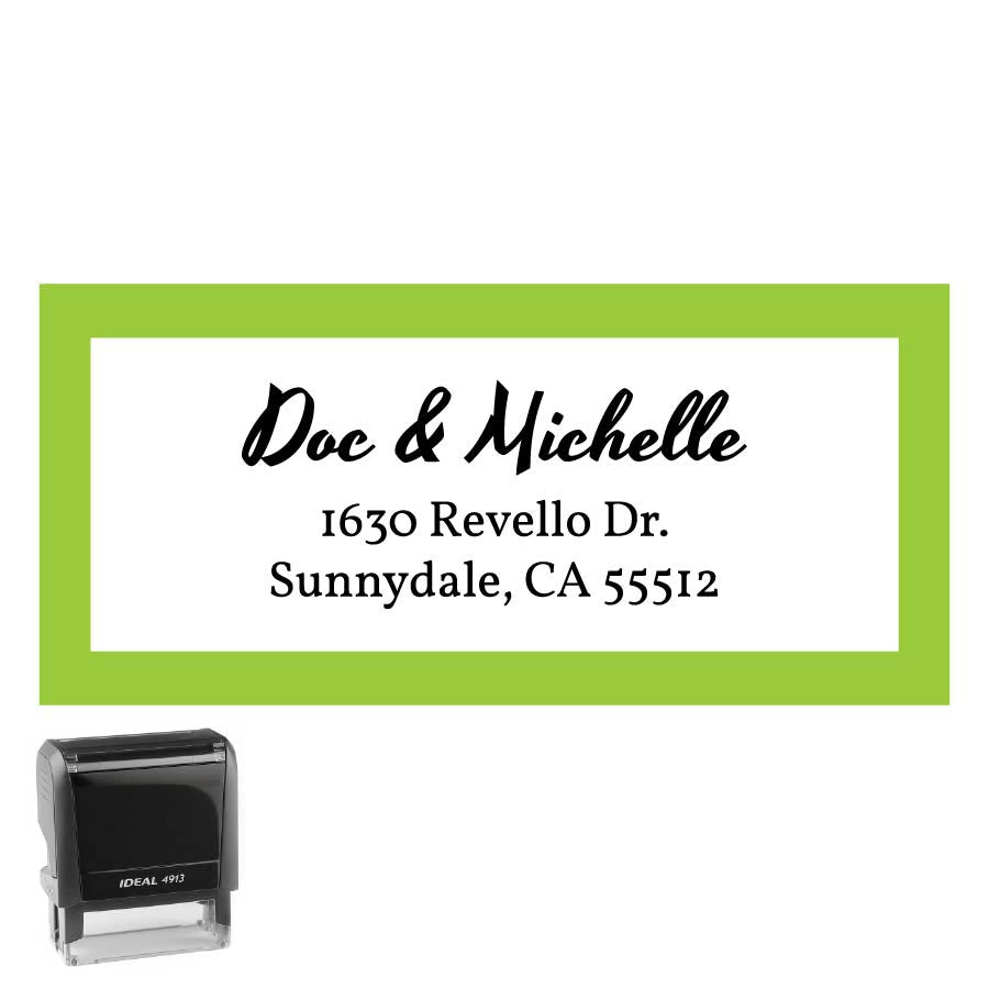 Personalized Rectangle Address Self-Inking Stamp