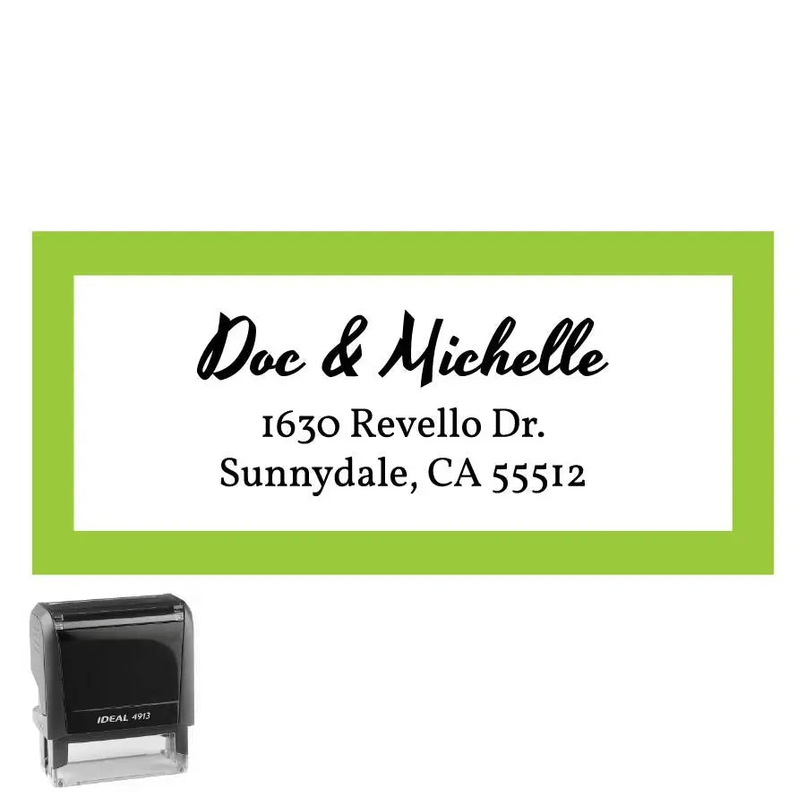 Personalized Rectangle Address Self-Inking Stamp