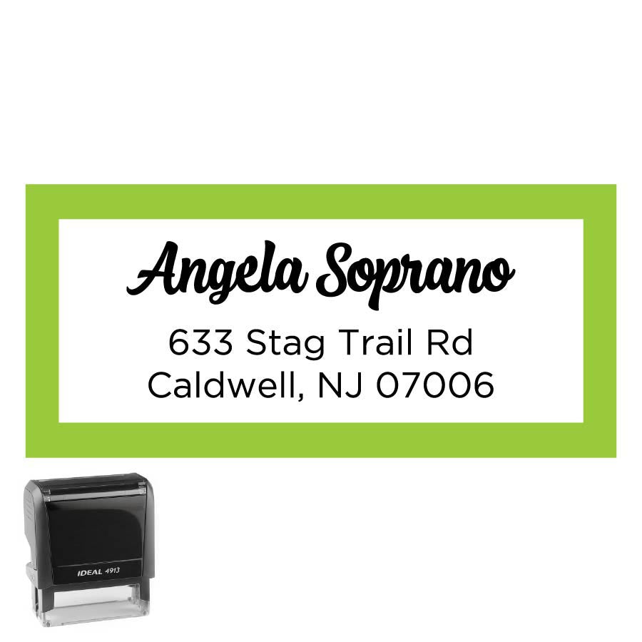 Personalized Rectangle Address Self-Inking Stamp