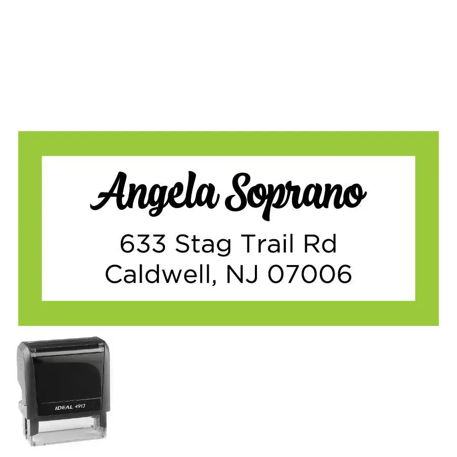 Personalized Rectangle Address Self-Inking Stamp