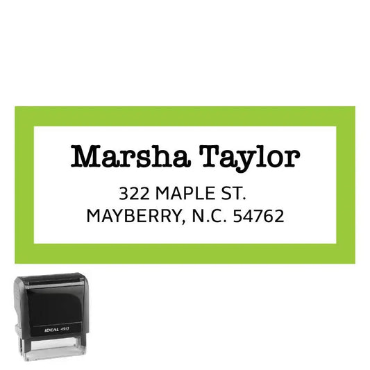 Rectangle Address Stamp