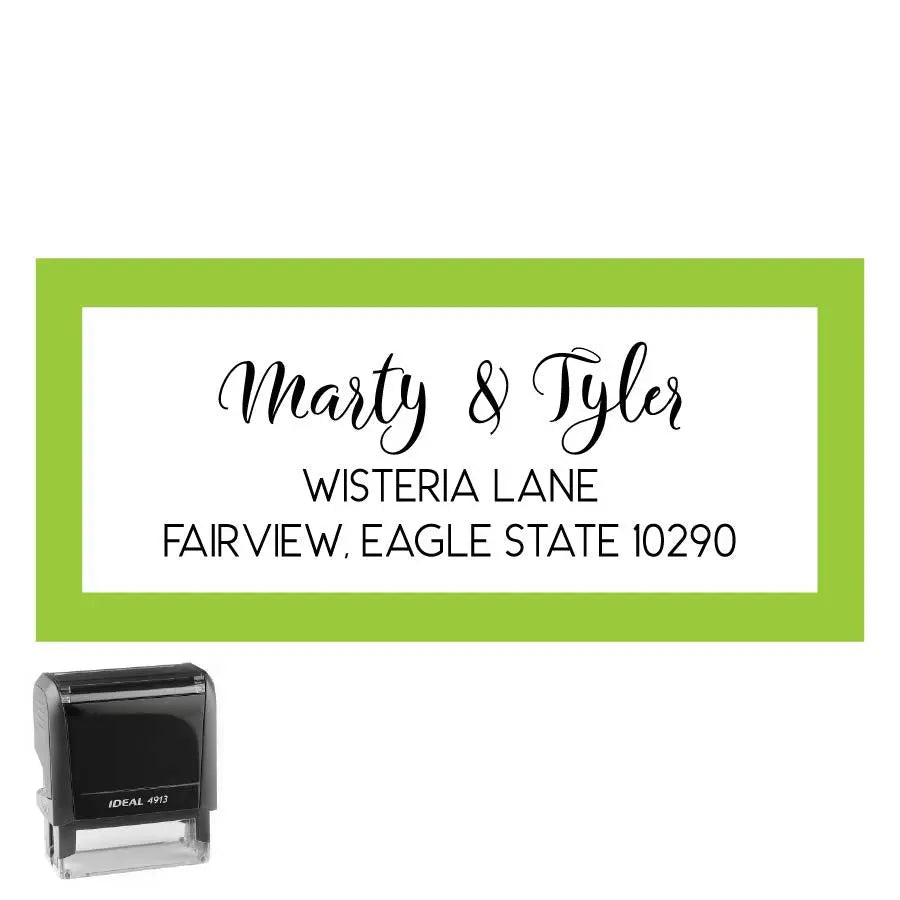 Personalized Rectangle Address Self-Inking Stamp