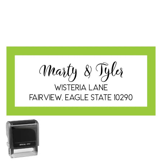Personalized Rectangle Address Self-Inking Stamp