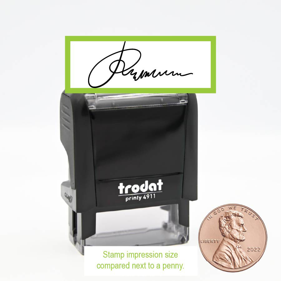 Extra Small Custom Signature Self inking Stamp Trodat 4911