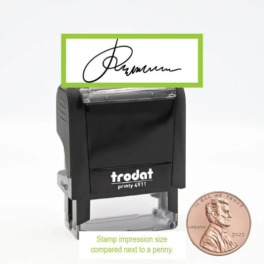 Extra Small Custom Signature Self inking Stamp Trodat 4911