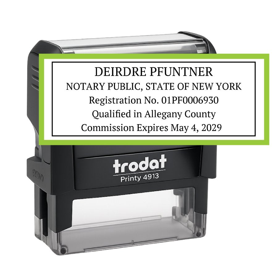 New York Notary Public Self - Inking Stamp - Creative Rubber Stamps