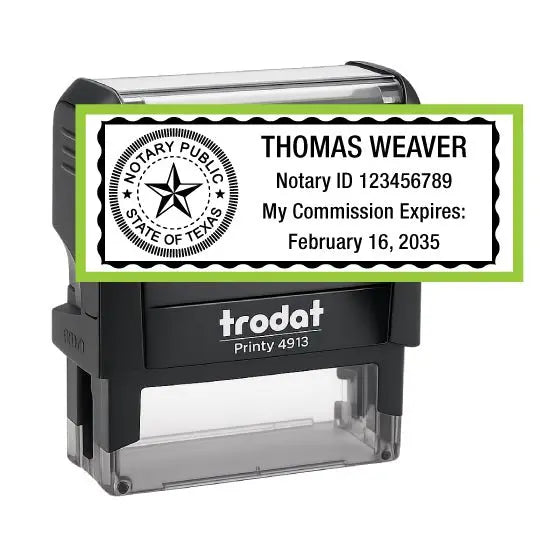 Texas Notary Public Self-Inking Stamp - Creative Rubber Stamps