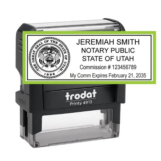 Utah Notary Public Self-Inking Stamp - Creative Rubber Stamps