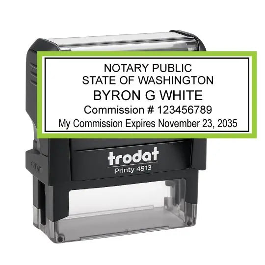 Washington Notary Public Self-Inking Stamp - Creative Rubber Stamps