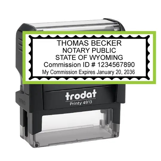 Wyoming Notary Public Self-Inking Stamp - Creative Rubber Stamps