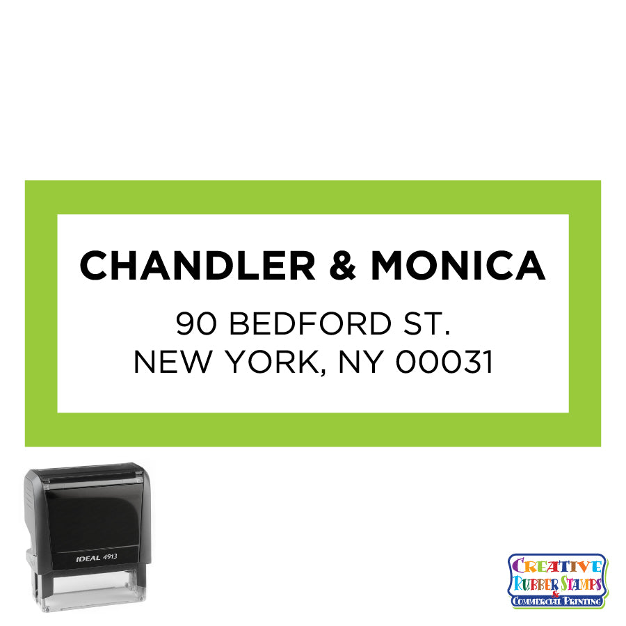 Self-Inking Address Stamp Bedford Rectangle – Creative Rubber Stamps