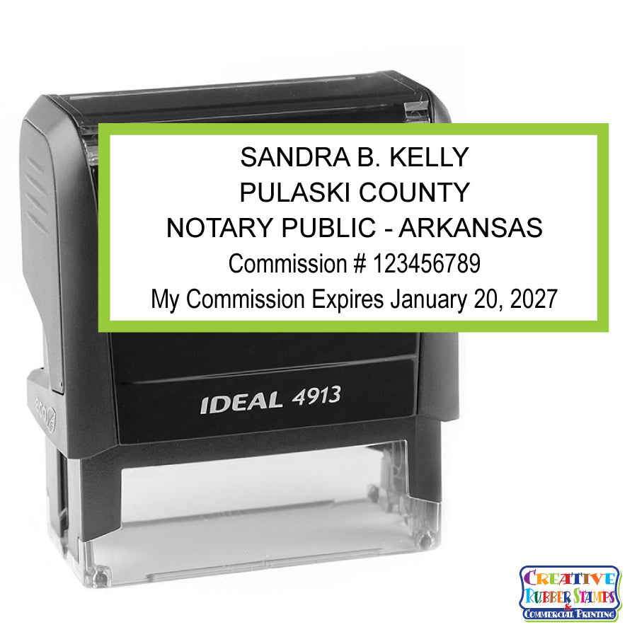 Arkansas Notary Public Self Inking Stamp Creative Rubber Stamps