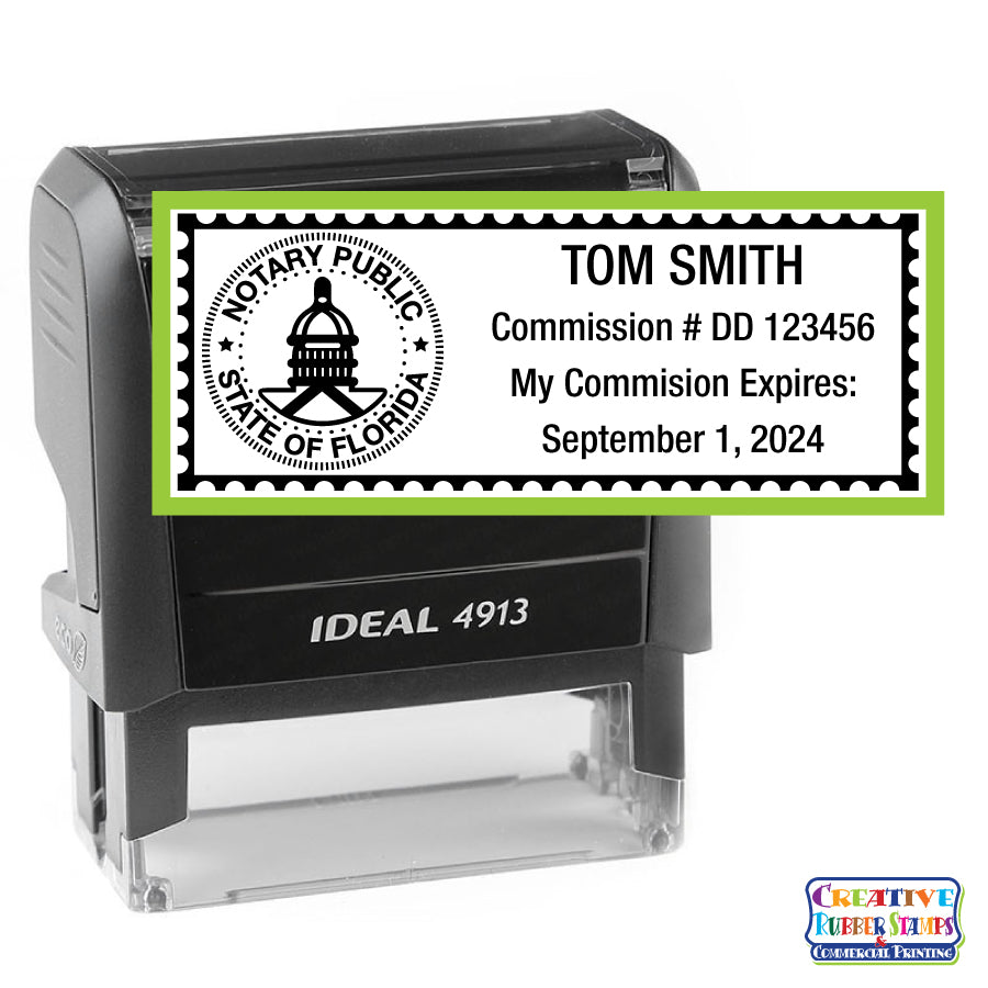 Florida Notary Public Self Inking Stamp Creative Rubber Stamps