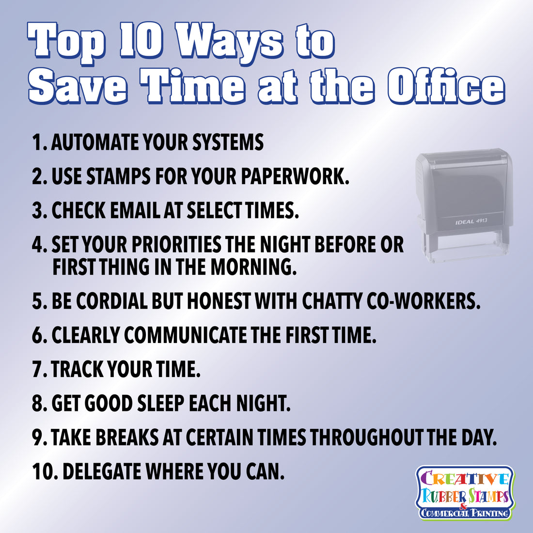 Top 10 Ways to Save Time at the Office