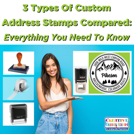 3 Types Of Custom Address Stamps Compared: Everything You Need To Know