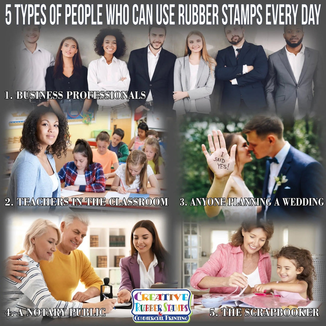 5 Types of People Who Can Use Rubber Stamps Every Day - Creative Rubber Stamps