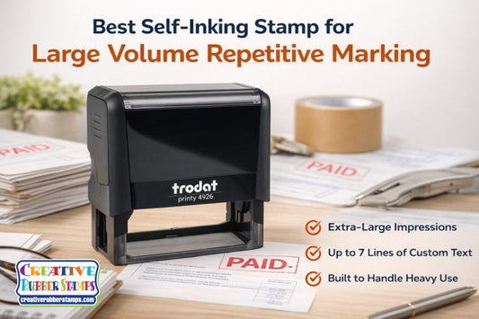 Best Self-Inking Stamps for Large Volume Repetitive Marking - Creative Rubber Stamps