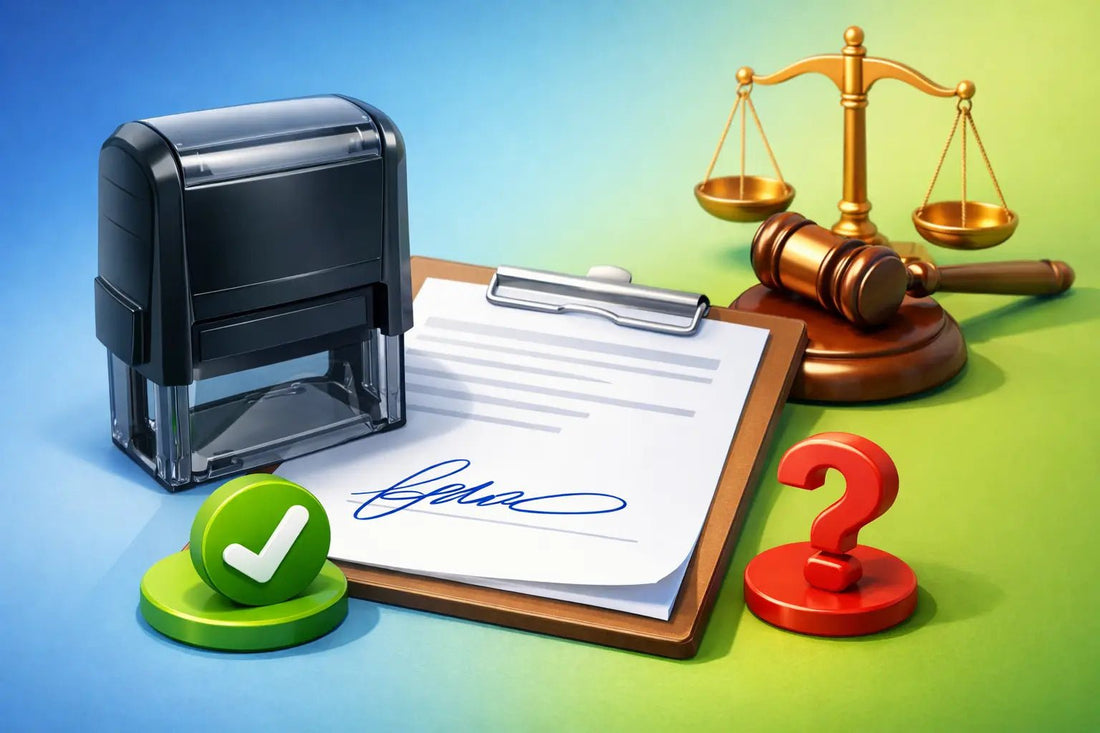 Can Signature Stamps Be Legal? - Creative Rubber Stamps