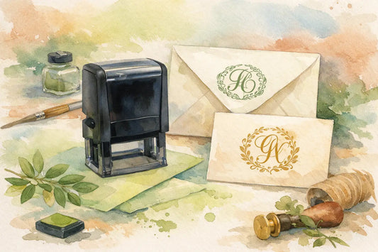 Choosing a Custom Monogram Address Stamper