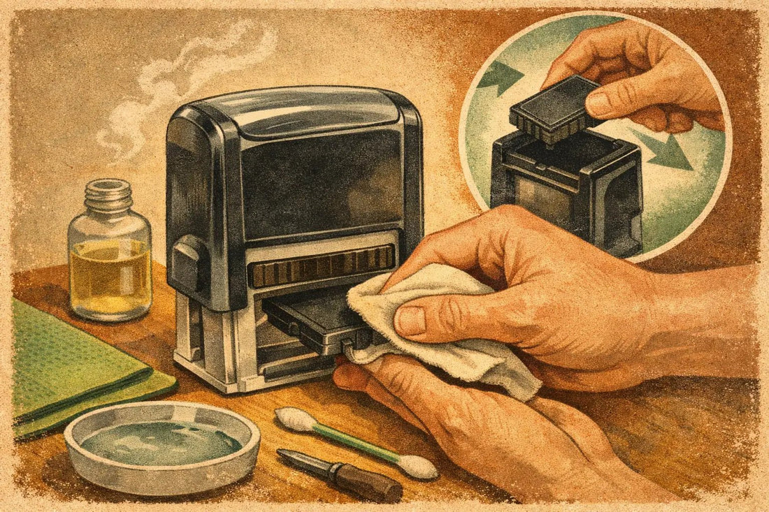 How to Clean Self Inking Stamp Without Damage - Creative Rubber Stamps