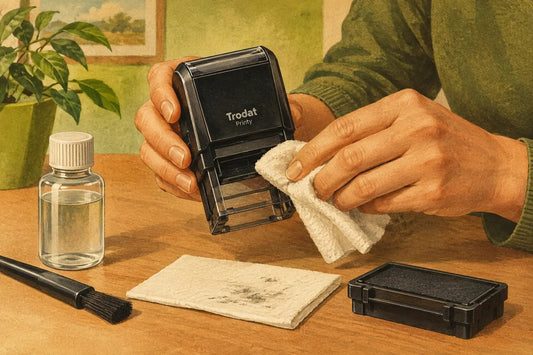 How to Clean your Self Inking Stamp Properly - Creative Rubber Stamps