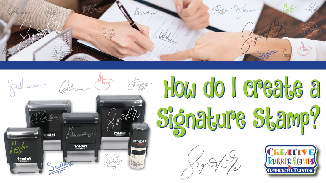 How to create a Signature Stamp - Creative Rubber Stamps