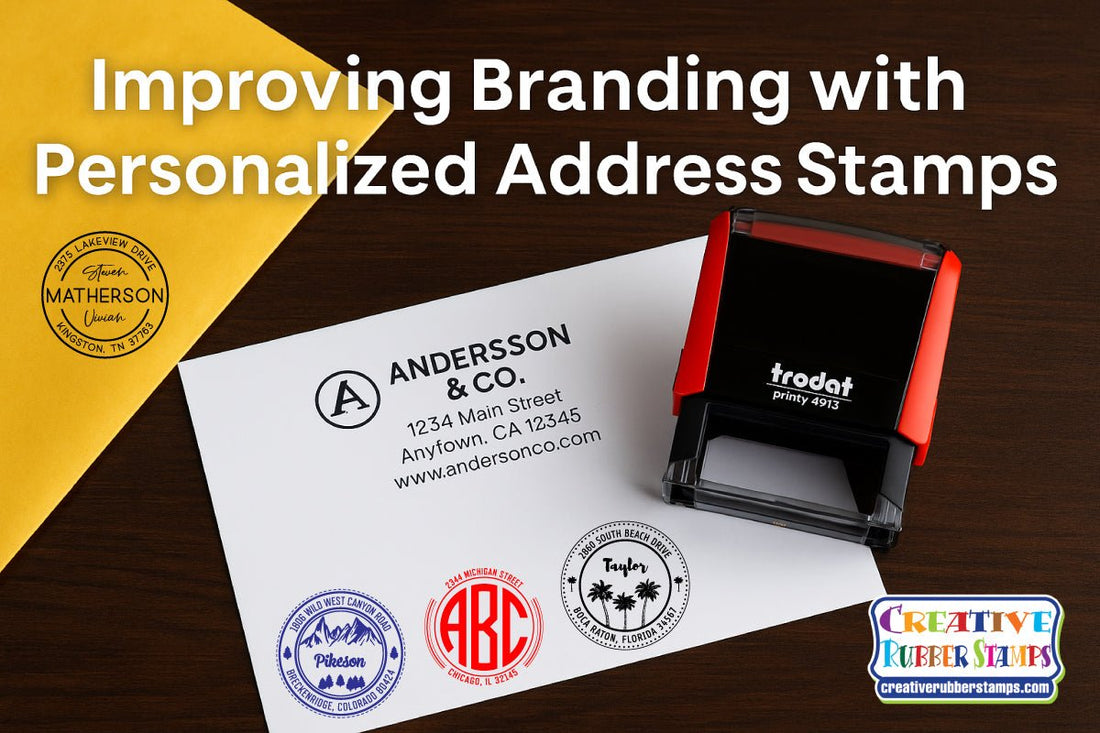 Improving Branding with Personalized Address Stamps - Creative Rubber Stamps