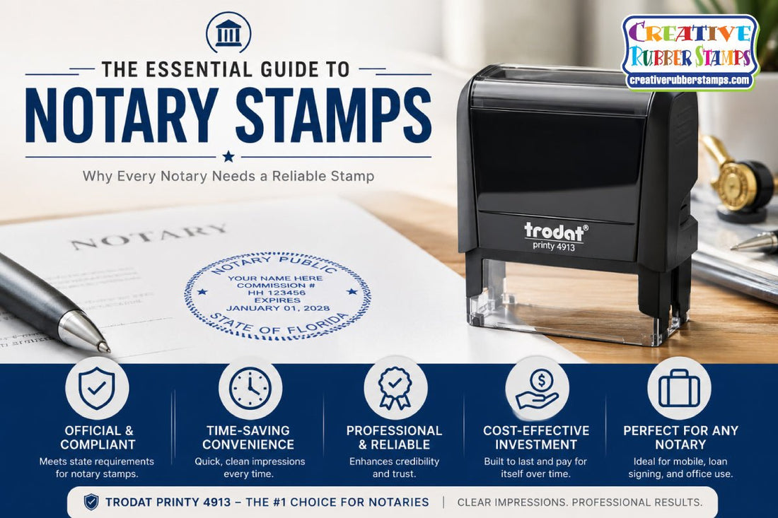 The Essential Guide to Notary Stamps: Why Every Notary Needs a Reliable Stamp - Creative Rubber Stamps