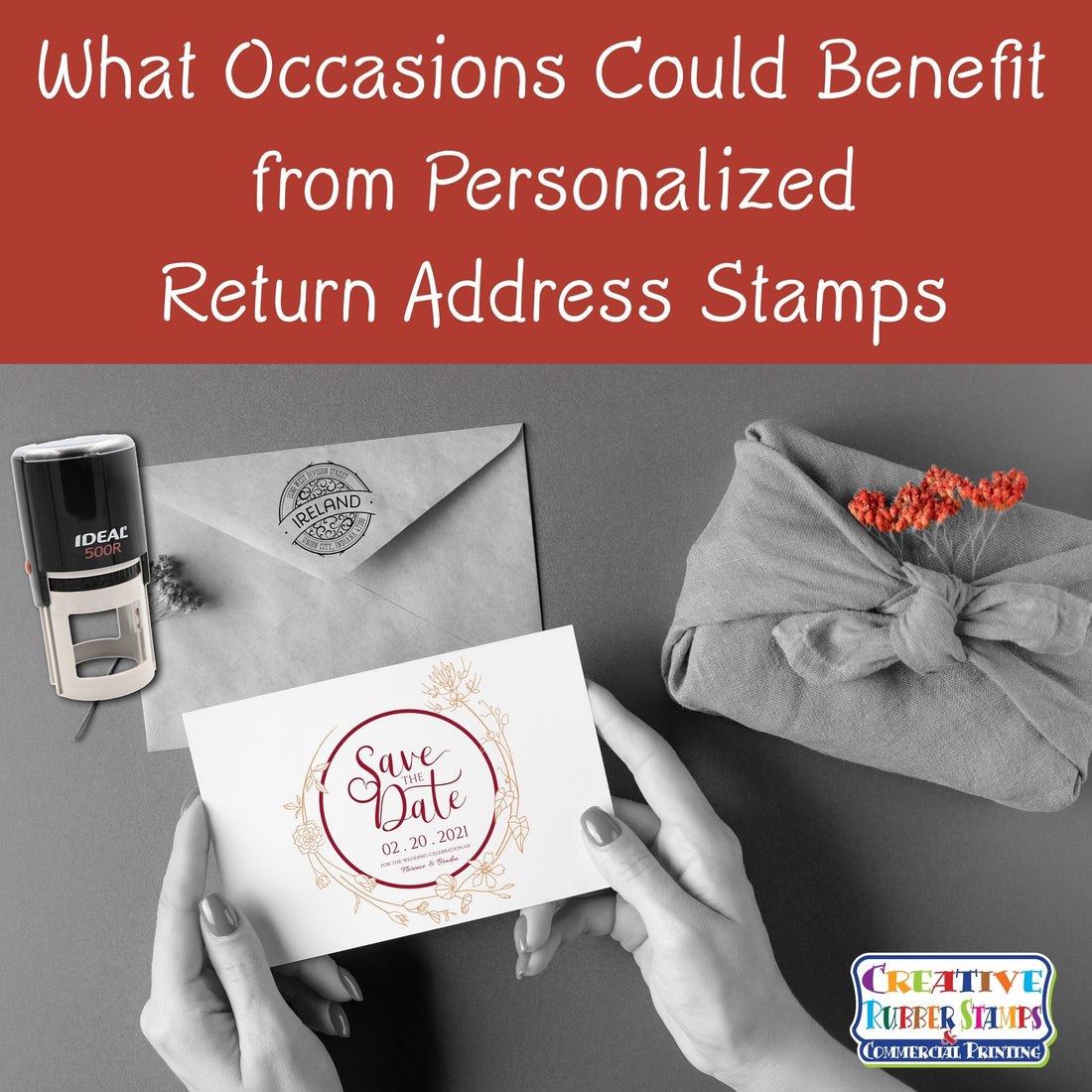 What Occasions Could Benefit from Personalized Return Address Stamps - Creative Rubber Stamps