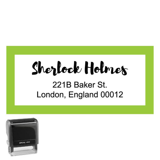 Personalized Rectangle Address Self-Inking Stamp