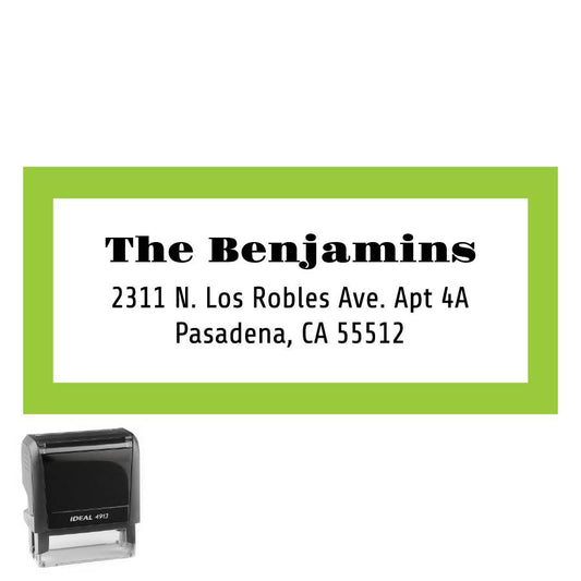 Personalized Rectangle Address Self-Inking Stamp