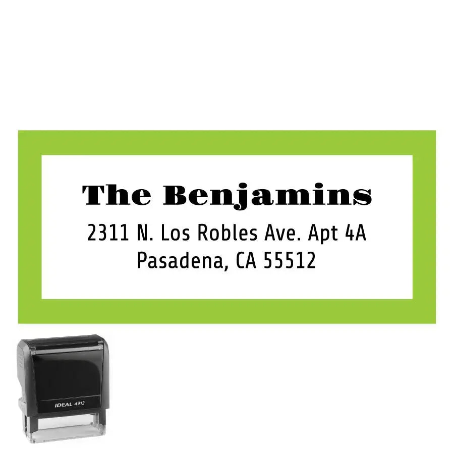 Personalized Rectangle Address Self-Inking Stamp