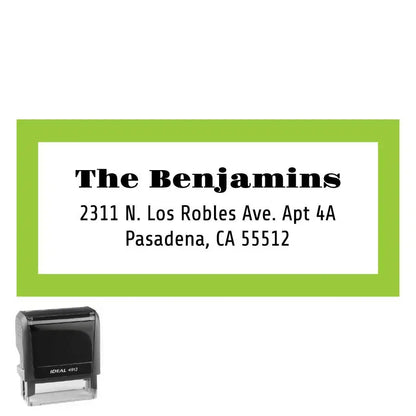 Personalized Rectangle Address Self-Inking Stamp