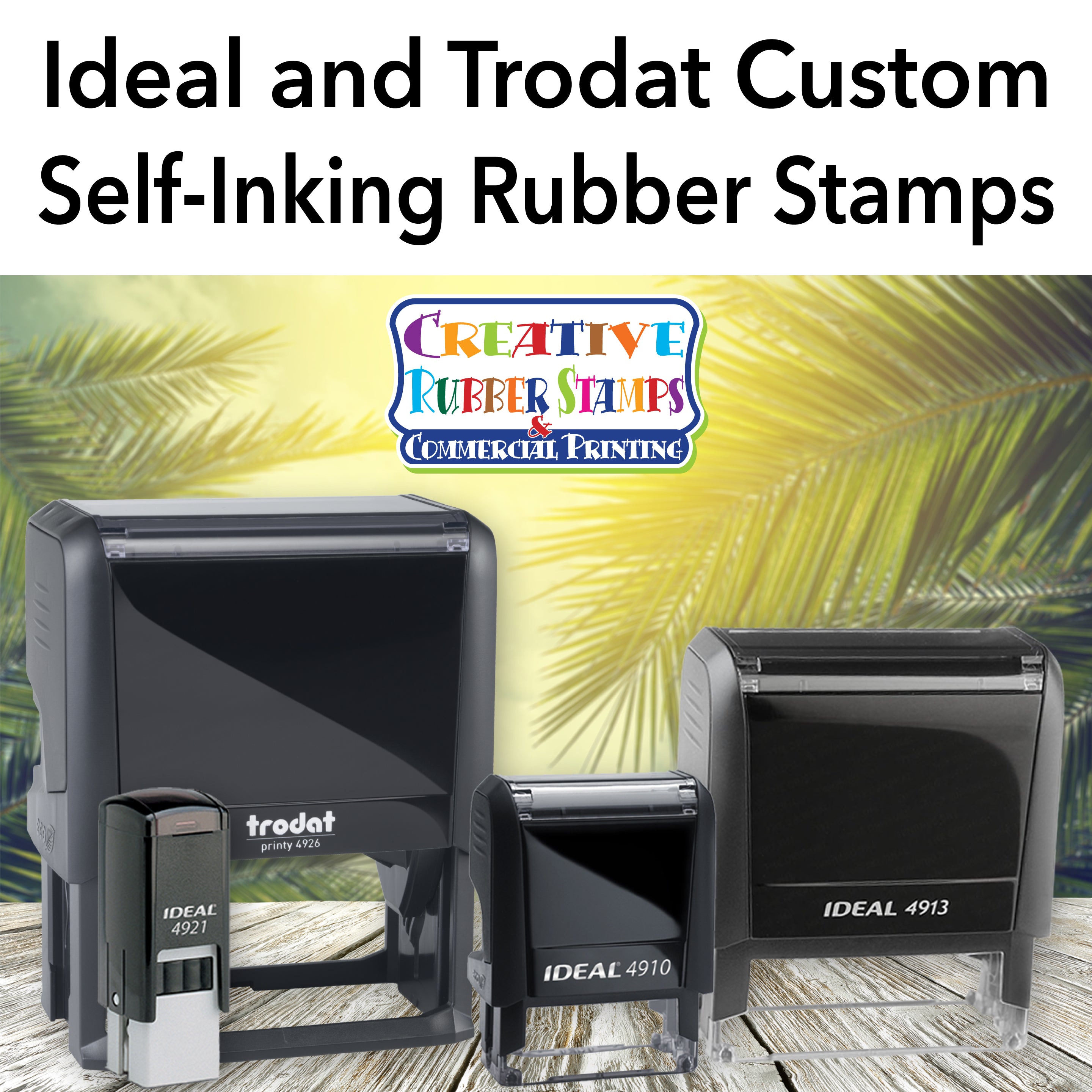 Custom Rubber Stamp with Your Artwork or Logo-3 Sizes Available
