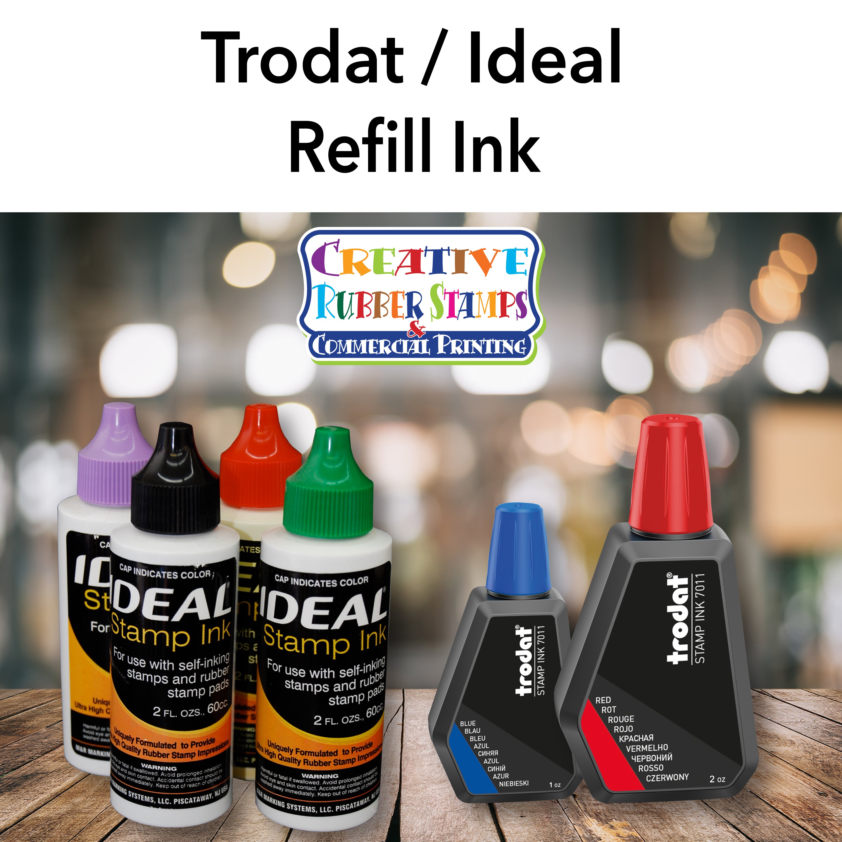 Trodat and Ideal Stamp Refill Ink