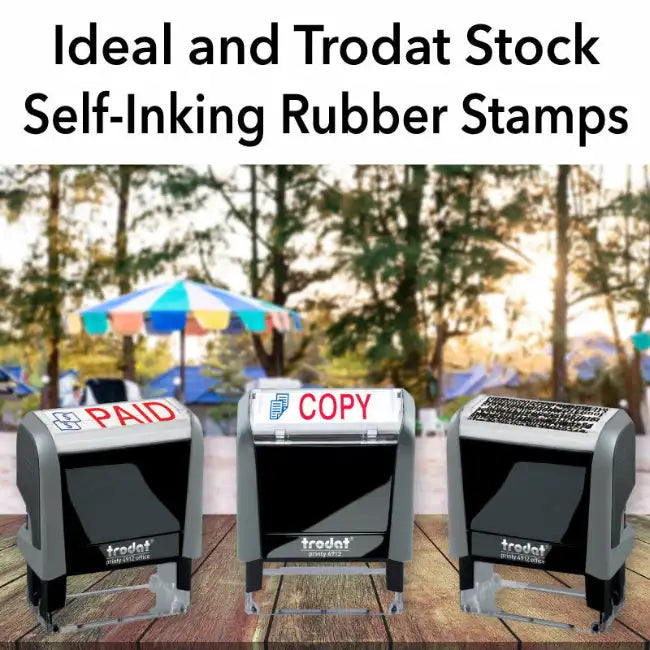 Trodat Stocked Self-Inking Rubber Stamps