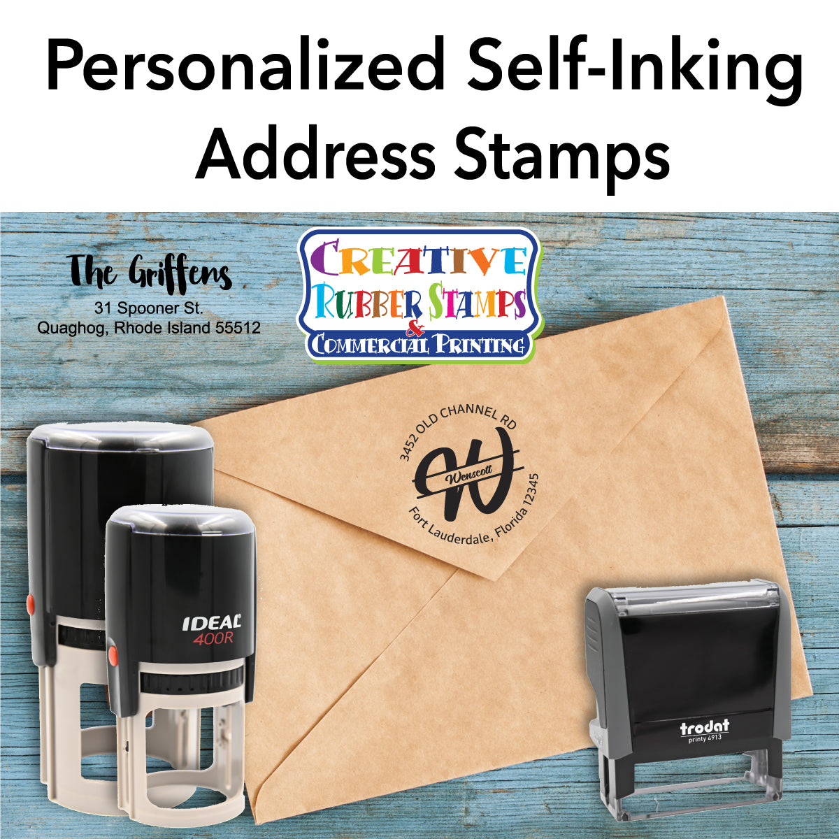 Self-Inking Personalized Stamp - Whimsy Words