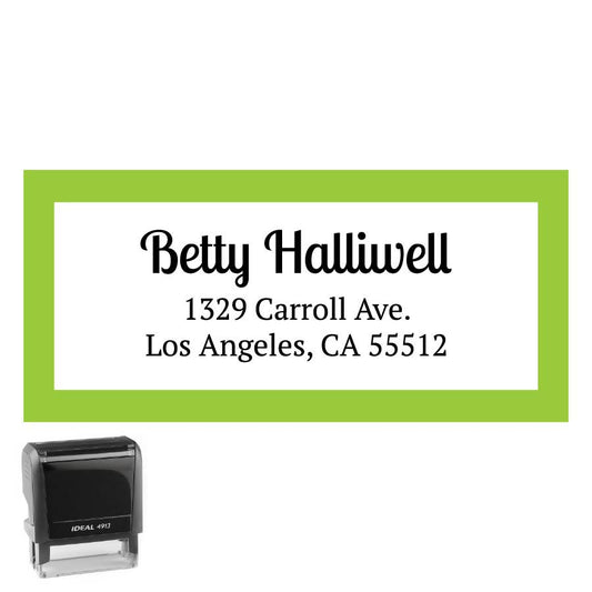 Personalized Rectangle Address Self-Inking Stamp